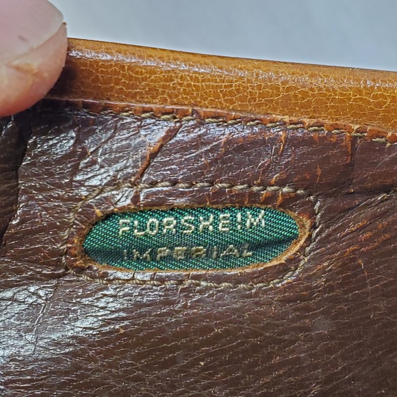 Florsheim Imperial Men's Size 12 Brown Leather Tassel Loafer Dress Shoes - Picture 7 of 16